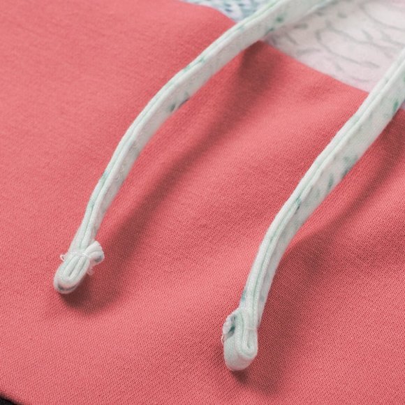 Green Snakeskin Colorblock Hoodie - Picture 9 of 11